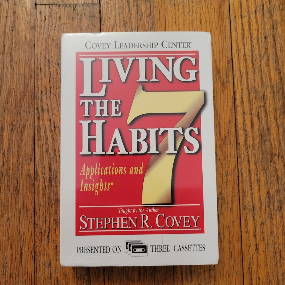 Covey‎ Living the 7 Habits Audio Cassette Set Gift NEW SEALED Self Help Resource